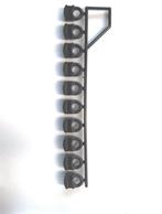 glijders voor gordijnrail  op strip zwart alu rail set van 5, Verzenden, Nieuw, Zwart, Minder dan 100 cm