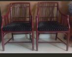 Vintage Hans kaufeld for mcguire stoelen 6 stuks faux bamboo, Huis en Inrichting, Stoelen, Ophalen, Gebruikt, ., .
