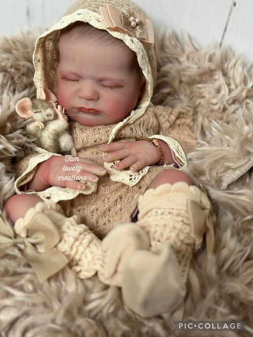 NU aanbieding!!€105,- reborn max, Verzamelen, Poppen, Nieuw, Babypop, Levensecht of Reborn, Verzenden
