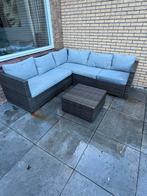 Loungeset inclusief kussens, eventueel opbergbox, Tuin en Terras, Tuinsets en Loungesets, Ophalen, 4 zitplaatsen, Kunststof, Gebruikt