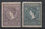 A5 Ned.Indie 58/59 ongebruikt met plakker, Postzegels en Munten, Postzegels | Nederlands-Indië en Nieuw-Guinea, Nederlands-Indië