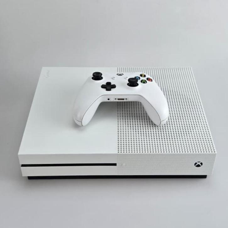 Xbox One S 500GB Disc Edition inclusief controller, Spelcomputers en Games, Spelcomputers | Xbox One, Zo goed als nieuw