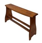 Vintage bijzettafel sidetable eikenhout Wabi Sabi design, Huis en Inrichting, Minder dan 55 cm, Gebruikt, Vintage, Rechthoekig