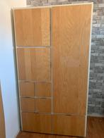 Houten kledingkast met hang- en leggedeelte(s), Ophalen, Gebruikt, 100 tot 150 cm, 150 tot 200 cm