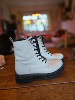 Witte veterlaarzen maat 41, Ophalen of Verzenden, Zo goed als nieuw, Wit, Lage of Enkellaarzen