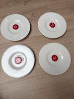 Douwe Egberts Schoteltjes - Set van 4, Gebruikt, Ophalen of Verzenden, Overige stijlen, Kop(pen) en/of Schotel(s)