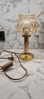 Vintage tafellamp, glas, messing helena tynell, Ophalen of Verzenden, Gebruikt, Glas, Minder dan 50 cm
