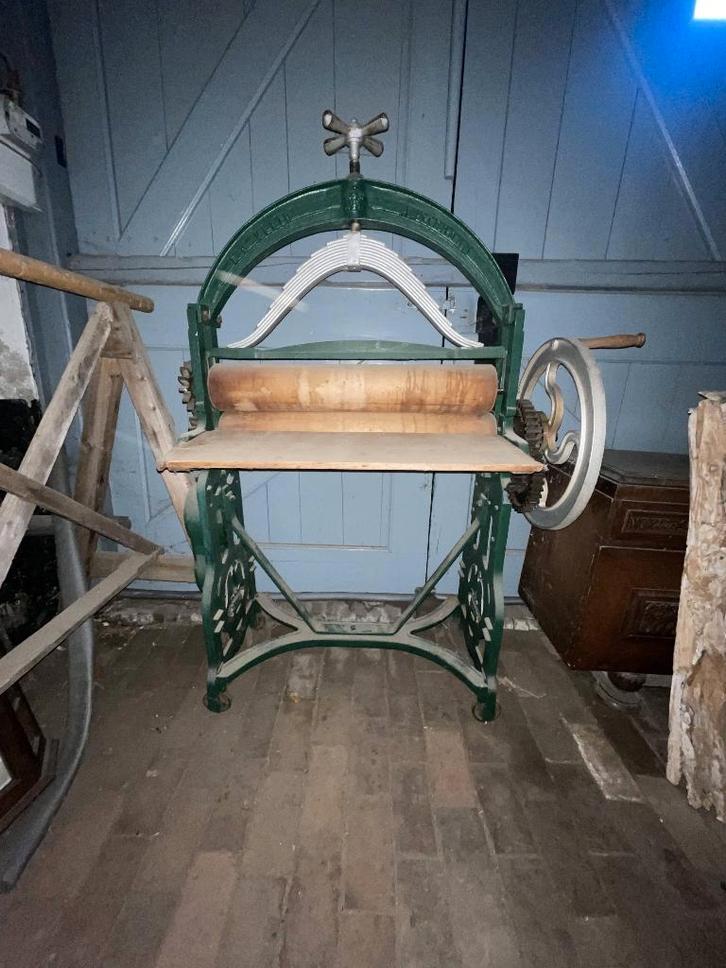 Antieke E.B. Vieth Amsterdam Pers / Walsmachine / Mangel, Antiek en Kunst, Antiek | Gereedschap en Instrumenten, Ophalen