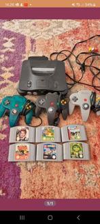Nintendo 64 plus 7 spellen ( donkey kong komt er ook nog bij, Met 1 controller, Ophalen of Verzenden, Zo goed als nieuw