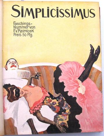 Simplicissimus 1908 jaargang Humor Satire R8628F beschikbaar voor biedingen