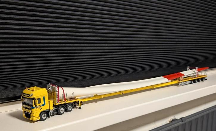 Wsi Daf XF Ter Linden telestep trailer met vleugel, Hobby en Vrije tijd, Modelauto's | 1:50, Zo goed als nieuw, Bus of Vrachtwagen