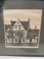 Litho T.G.M. van Hettinga Tromp /begijnhof Brugge 1929, Ophalen of Verzenden