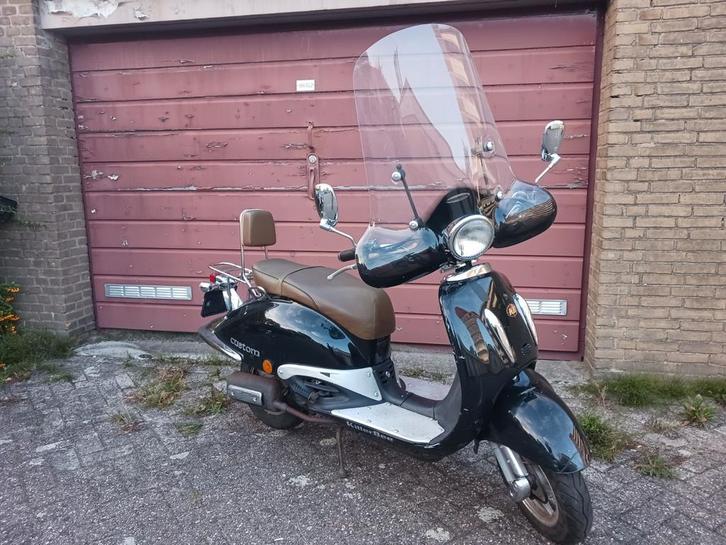 killerbee custom zwart, Fietsen en Brommers, Snorfietsen en Snorscooters, Gebruikt, Overige merken, Benzine, Ophalen