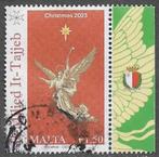 MALTA € 1,50 Kerstzegel - Aartsengel Gabriël - 2023, Postzegels en Munten, Verzenden, Malta, Gestempeld