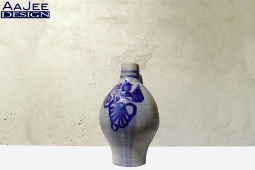Duitse antieke 18e-eeuwse Westerwald steengoed kan - Kobalt, Antiek en Kunst, Antiek | Keramiek en Aardewerk, Ophalen of Verzenden