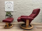 Stressless relaxfauteuils + hocker, relax stoel draibaar, Ophalen of Verzenden, Zo goed als nieuw, M, M