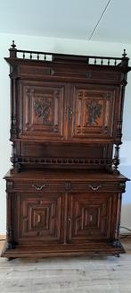 eiken henri deux jachtkast /  Mechelse kast, Antiek en Kunst, Ophalen