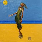 "Meisje op het bal. Zeemeermin", Antiek en Kunst, Kunst | Schilderijen | Modern, Verzenden