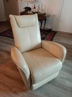 Roomwitte Relaxfauteuil in Goede Staat, Huis en Inrichting, Gebruikt, Ophalen of Verzenden, 75 tot 100 cm, Modern