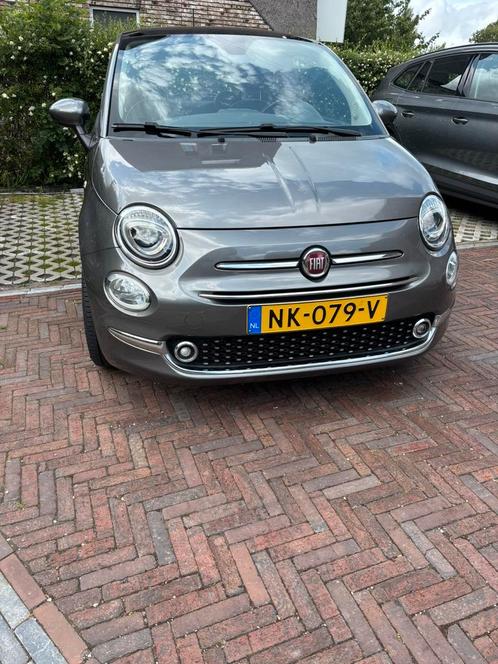 Fiat 500 Twinair Turbo 80pk 2017 grijs, Lounge, 56000 km, Auto's, Fiat, Particulier, Benzine, A, Hatchback, Handgeschakeld, Origineel Nederlands