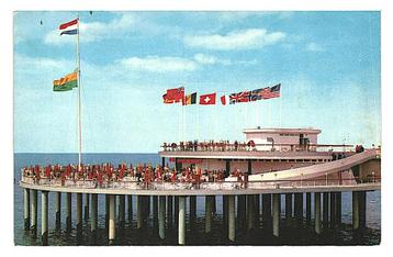 953473	Scheveningen	1962 Pier	Zonneterras	Gelopen met postze beschikbaar voor biedingen