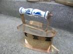 Vintage koperen STRIJKIJZER messing, koper, Delfts Blauw, Ophalen of Verzenden, Koper