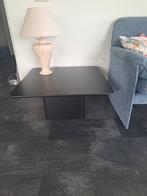 Zwarte Salontafel - Krasbestendig 80x80x37cm, Ophalen