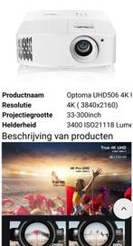 Optoma UHD 506 4K professionele beamer, nieuw nog in de doos, Ophalen, LED, Nieuw, Ultra HD (4K)