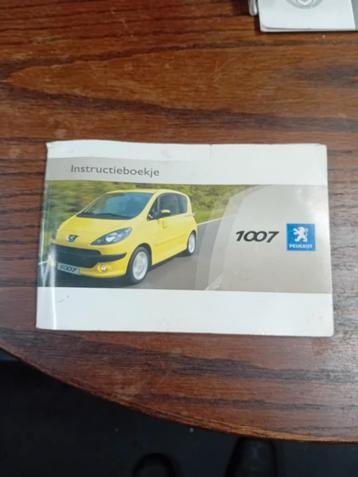 Instructieboekje handleiding voor een Peugeot 1007 beschikbaar voor biedingen