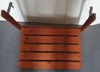 Houten balkon inklapbare tafel, tafel60x40cm,hoog57cm, Ophalen, Gebruikt, Rechthoekig, Hout