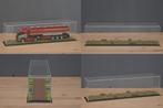 Diorama vitrine, Trekker + trailer (Rode steen), Hobby en Vrije tijd, Modelauto's | 1:50, Ophalen of Verzenden, Nieuw, Bus of Vrachtwagen