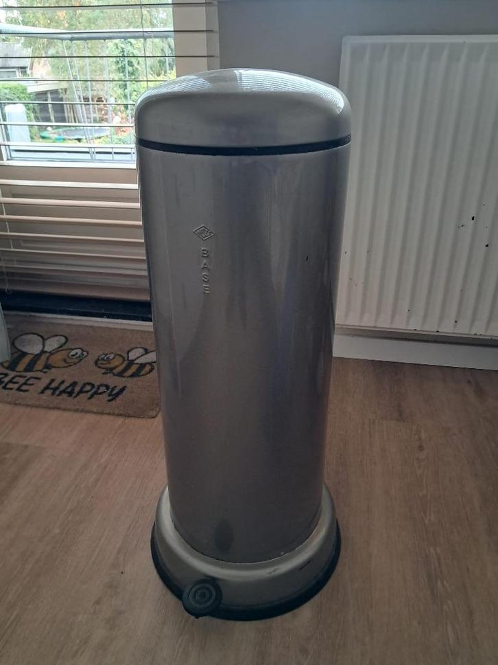 Wesco Pedaalemmer Big Baseboy Softclose 30 Liter – Zilver, Huis en Inrichting, Woonaccessoires | Prullenbakken, Gebruikt, Rvs
