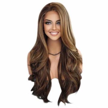 Lace pruik lang haar zonder pony model Kim kleur FS8-27-613 beschikbaar voor biedingen