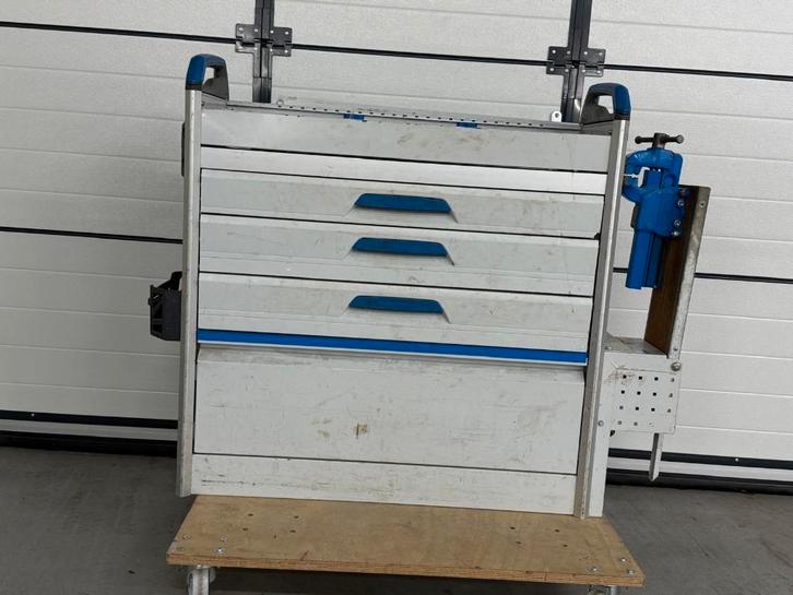 Sortimo inrichting / Lades / Uitklapbare bankschroef /, Auto diversen, Auto-accessoires, Gebruikt, Ophalen