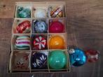 oma's nostalgische / vintage oude glazen kerstballen, Ophalen, Gebruikt