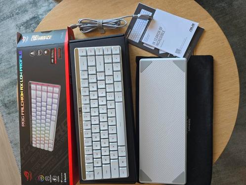 Asus ROG Falchion RX Low Profile White toetsenbord, Computers en Software, Toetsenborden, Zo goed als nieuw, Qwerty, Draadloos