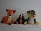 Disney Pluche set Bambi, Stamper en Bloempje knuffels, Bambi of Dumbo, Ophalen of Verzenden, Knuffel, Zo goed als nieuw