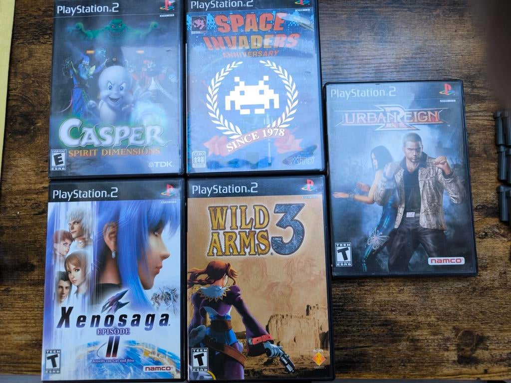 PlayStation 2 -Casper, Xenosaga, Wild Arms, Urban Rei, Gebruikt, Overige genres, 1 speler, Ophalen of Verzenden