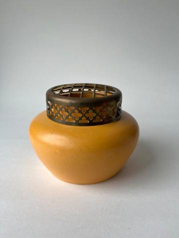 Gouds platelen vaasje, rozensteker, PZH Gouda, 1924 beschikbaar voor biedingen