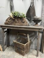Markttafel klaptafel stoer sober landelijk div kleuren, Ophalen, Stoer sober landelijk hoffz aura peeperkorn, 100 tot 150 cm, Teakhout
