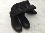 Zwarte stoere suède leren laarzen, maat 39., Ophalen of Verzenden, Nieuw, Zwart, Hoge laarzen