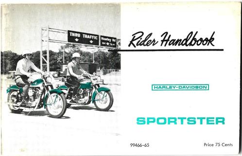 Harley Davidson Sportster XLH XLCH Rider Manual (7654z), Motoren, Handleidingen en Instructieboekjes, Harley-Davidson of Buell