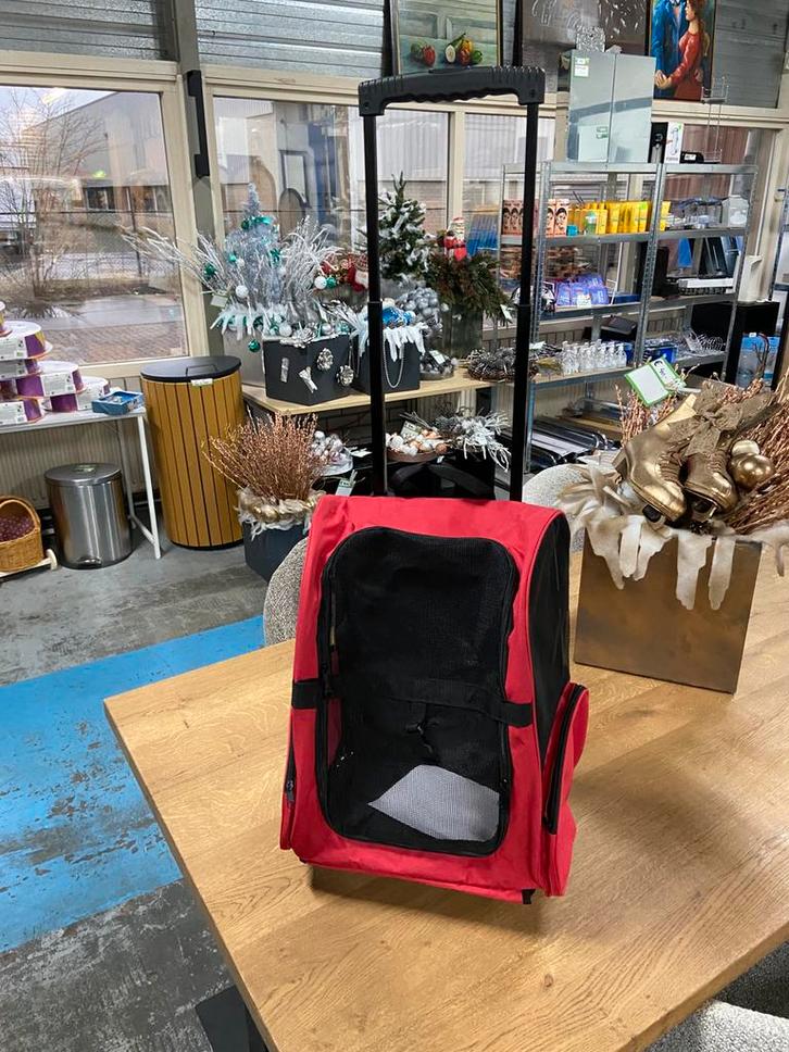 Rugzak trolley voor hond of kat 42x25x55-99, Dieren en Toebehoren, Honden-accessoires, Nieuw, Ophalen of Verzenden
