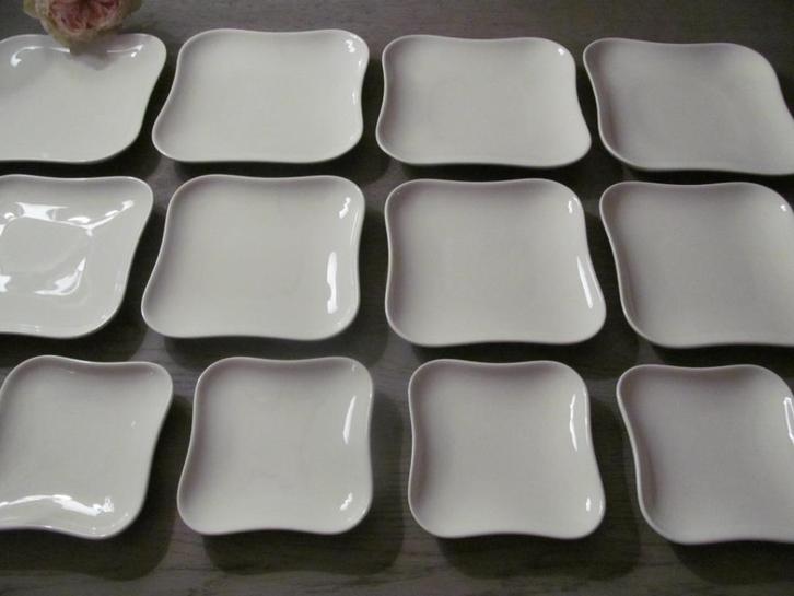 12 Villeroy & Boch Vivo Gebaks Borden /Petit Four Schaaltjes, Huis en Inrichting, Keuken | Servies, Zo goed als nieuw, Bord(en)