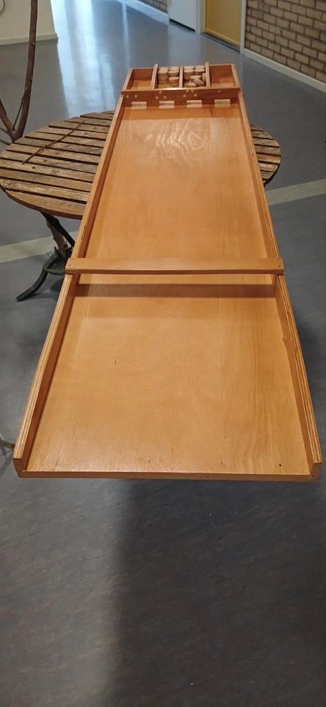 Houten Sjoelbak - Leuk voor Jong en Oud! € 50,00, Hobby en Vrije tijd, Gezelschapsspellen | Bordspellen, Gebruikt, Een of twee spelers