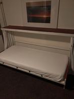 Opklapbed, Ophalen, Gebruikt, Eenpersoons, Wit