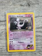 Pokémon rocket's mewtwo hitmonchan snorlax scyther zapdos, Ophalen of Verzenden, Zo goed als nieuw, Losse kaart