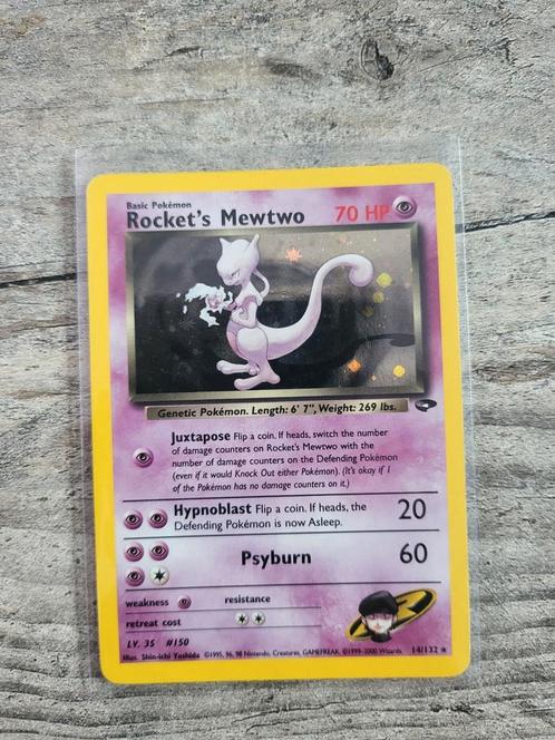 Pokémon rocket's mewtwo hitmonchan snorlax scyther zapdos, Hobby en Vrije tijd, Verzamelkaartspellen | Pokémon, Zo goed als nieuw