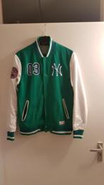 New York yankees majestic baseball jacket college jas maat s, Majestic, Groen, Maat 46 (S) of kleiner, Gedragen