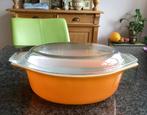 Pyrex, ovenschaal, warm oranje, ovaal, USA, vintage, Ophalen